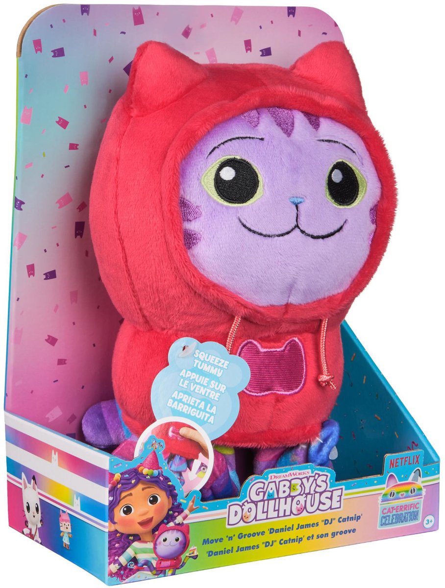 Gabbys Poppenhuis Deluxe Plush DJ Kattenkruid.